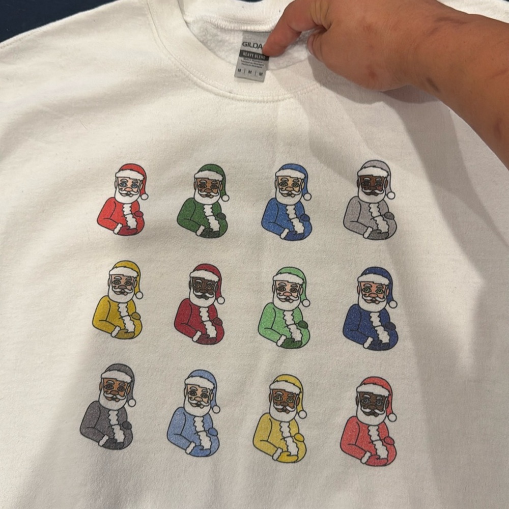 Barstool sports pregnant man emoji Christmas sweater size medium
